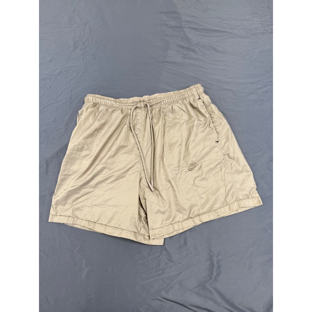 Distressed Nike Tech Pack Mens Ripstop Nylon Shorts Tan Khaki L CZ9318-247